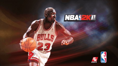 NBA 2K11 title screen for PSP